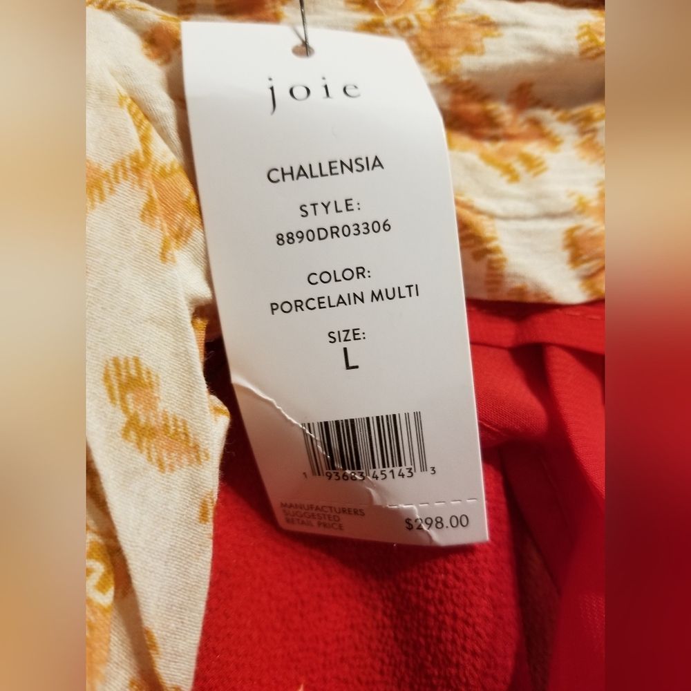 NwT JOIE Challensia cotton mini dress size large - Picture 5 of 5